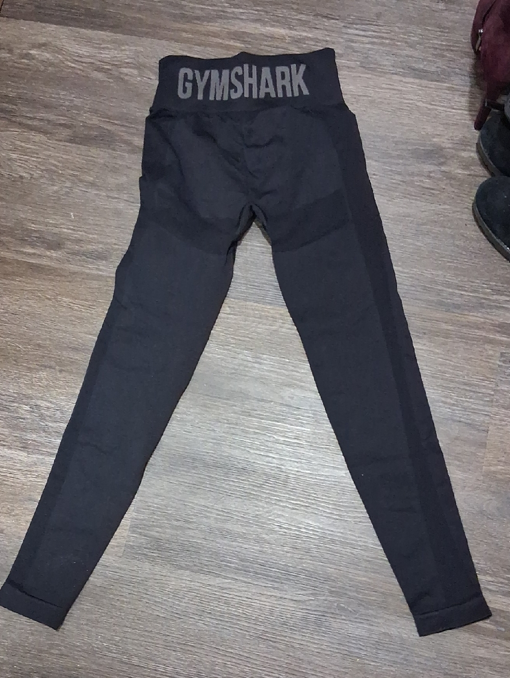 Gymshark Black Seamless High-Waist Leggings with Logo Waistband